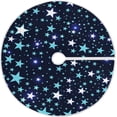 thumbnail image 1 of FMSHPON Galaxy Star Xmas Christmas Tree Skirt Stand Mat for Holiday Party Decoration Indoor Outdoor 48 inches, 1 of 6