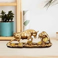 thumbnail image 6 of deevoka Animal Sculpture Decor Modern Bull Statue for Desktop Shop Room S, 6 of 9