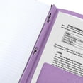 thumbnail image 5 of Five Star Stay-Put Plastic and Prong Folder, Amethyst Purple, 5 of 10