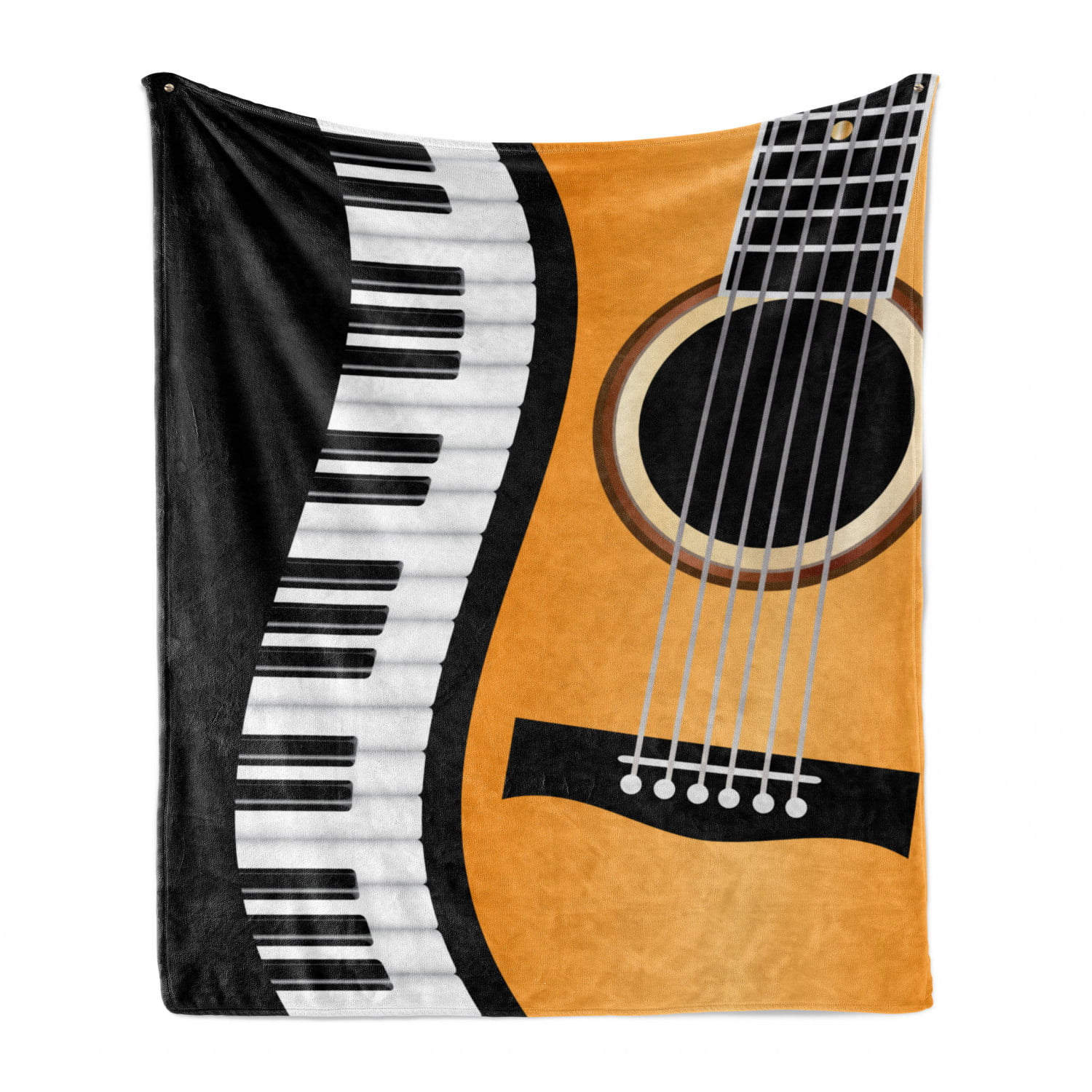 Comfortable Thin Flannel Blanket,60x80 Inch,air Conditioner Blanket,Sheet Music Guitar