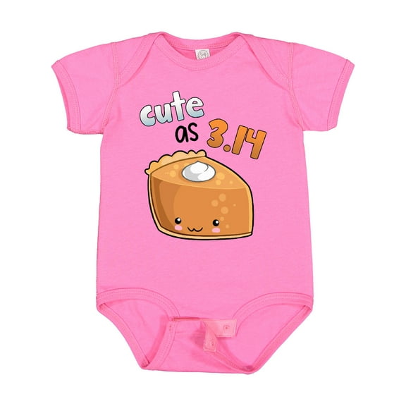 Inktastic Cute As 3.14 Pi Day Pumpkin Pie Pun Boys or Girls Baby Bodysuit