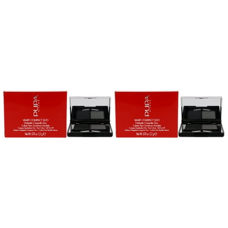 Pupa Milano Vamp! Compact Duo Eyeshadow - 009 Silver Stone - Pack of 2 - 0.078 oz Eye Shadow