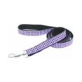 thumbnail image 1 of 4 ft. Purple Houndstooth Nylon Dog Leash, 1 of 1