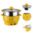 thumbnail image 2 of Shisuyan Small Cooking Pot Steel Ironing Electric Pot Multifunctional Steam Pot Double Layers Stockpot Steamer Cooking Boiler for Home Kitchen Office (20cm With Steamer), 2 of 8