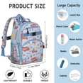 thumbnail image 3 of Cartoon Car Toddler Backpack Adjustable Padded Straps Chest Buckle Water-Resistant Durable School Backpack, 3 of 5