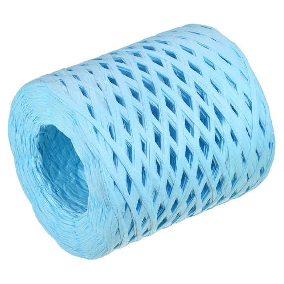 Raffia Paper Craft Rope Ribbon Packing Paper Twine 219 Yards Handmade Light Blue