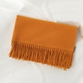 thumbnail image 2 of Fewfanhot Women Solid Warm Tassel Scarf Soft Knit Winter Shawl Casual Neck Wrap Daily Cold Weather Scarves 78.74”*26.77”, 2 of 4