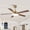 Gold, variant on 52" Modern Black DC Motor Smart Ceiling Fan with Integrated Light and Remote Control