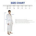 thumbnail image 3 of Men's Turkish Cotton Terry Ultra-Soft and Absorbent Long Bathrobe, White, 3 of 6