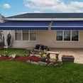 thumbnail image 3 of Awntech 24 Ft Maui Manual Heavy Duty Patio Retractable Awning (288in x 9.25in x 120in), Navy, 3 of 6