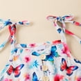 thumbnail image 4 of Toddler Baby Girl Farm Outfit Cow/Cactus Print Sleeveless Strap Romper Overalls Shorts Jumpsuit Bodysuit Western Clothes, 4 of 7