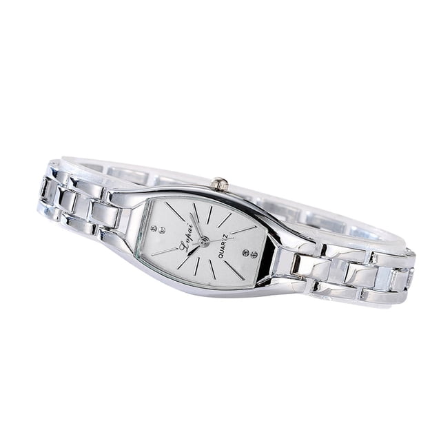 FORYULIK Ladies Watch Elegant Ladies Quartz Watch Square Dial Leather Strap Watch
