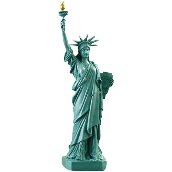 Jiibva Statue of Liberty Figurine Sculpture Resin Ornaments Goddess Liberty Statue Retro Decor Desktop Collection Souvenirs Home Office Decoration