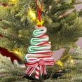 thumbnail image 5 of OEFNTAC Decorations Red White Green Candy Pendant Soft Ceramic Simulation Stick Christmas Decoration ny Holiday Festive Ornament 3.9in Christmas Accessories, 5 of 6