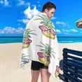 thumbnail image 4 of Coolnut Beach Towels Pineapple Heart Camping Towels Tropical Fruits Sand Free Beach Towel, 30"x60" Large Beach Towels Quick Dry Bath Travel Towels Pool Yoga Beach Mat for Men Women, 4 of 6