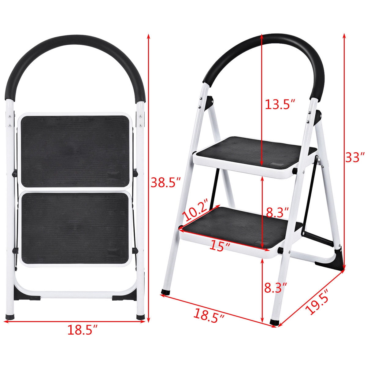 2 step ladder heavy duty best sale