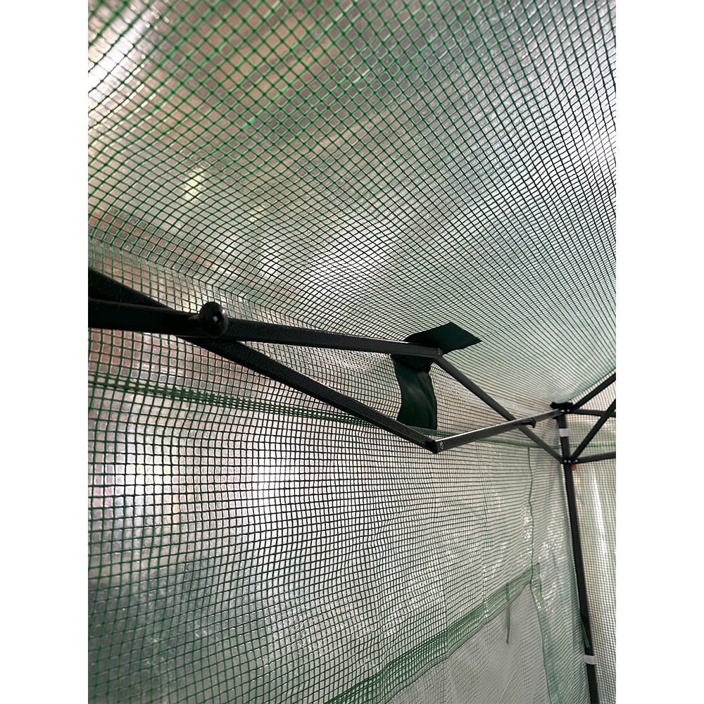 Garden Winds Custom Fit Replacement Cover Compatible with The Eagle Peak GH36 9' x 4' Lean To Portable Walk In Instant Pop Up Greenhouse Zipper Entry Doors Mesh Side Window - PE Fabric - Green