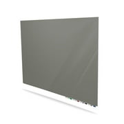 Ghent ARIASN410SK Aria Low Profile Non-Magnetic Glass Whiteboard, 4 x 10 ft. - Smoke