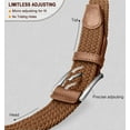 thumbnail image 5 of Belt for Men 2Pack,Mens Gift Stretch Braided Web Belt Elastic for Casual Golf Jeans,1 3/8", 5 of 9