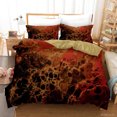 thumbnail image 1 of 3D Abstract Orange Marble Texture Quilt Cover Set Bedding Set Duvet Cover, 1 of 3