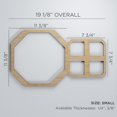 thumbnail image 3 of Ekena Millwork 19 1/8"W x 11 3/8"H x 1/4"T Small Johnston Decorative Fretwork Wood Wall Panels, Birch, 3 of 18