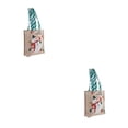 thumbnail image 1 of Kearding Bolsa de regalo de Navidad Atmósferas de tela Bolso de Navidad Reutilizable Adorno de compras portátil Soporte de transporte de embalaje Mesita Muñeco de nieve 2piezas Kearding CBP443626, 1 of 5