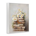 thumbnail image 3 of Stupell Industries Book Stack with Daisies White Framed Giclee Art, design by Arlington Prints, 20 x 16, 3 of 8