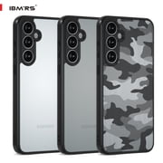 IBMRS For Samsung A55 Phone Case, Shockproof Clear Cover (Camo Black)