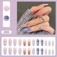 thumbnail image 2 of Gradient Colored Fake Nails with Premium And Delicate Ornament for Nail Technician Daily Use Glue, 2 of 3