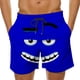 thumbnail image 1 of Pantalones Cortos de Cintura Elástica de los Hombres con Impresión Divertida, Pantalones de Baño Casuales con Bolsillos para el Uso Diario de la Playa de Verano, 1 of 5