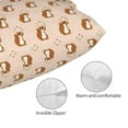 thumbnail image 3 of Pofeuu Cute Squirrel Print Polyester Microfiber Plush Pillowcases, Super Soft and Cozy Pillow Case Covers with Envelop Closure（Pillow core not included）-20"x30", 3 of 6