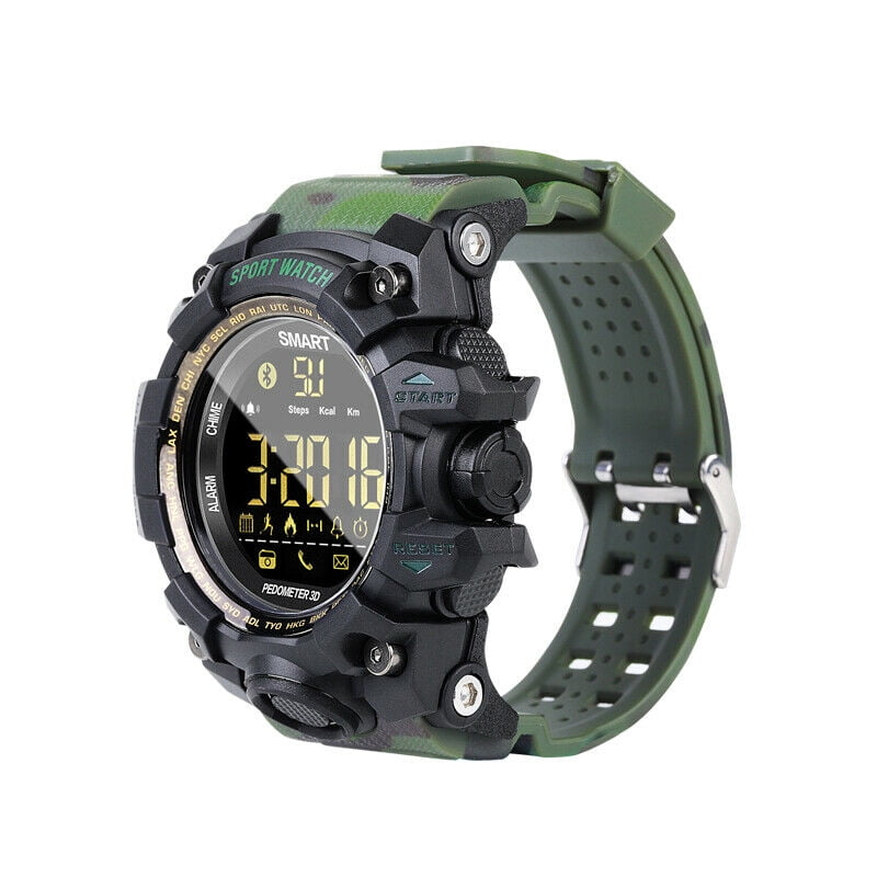 Waterproof Bluetooth Smart Watch Fitness Tracker Pedometer Sports Wristwatch Color Camouflage Green Walmart