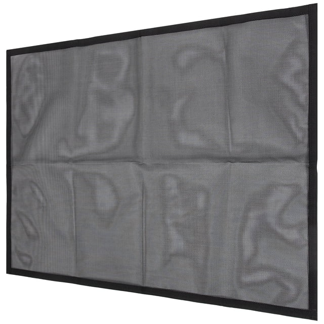 HEATSHAKING Rideau de Cheminée 1 Ensemble Maille PVC Noire pour Protection de Sécurité dans la Cheminée Domestique