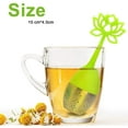 thumbnail image 2 of Filtre Infuseur à Thé 2 Pack en Acier Inoxydable - Filtre à Thé en Vrac avec Poignée en Silicone en Forme de Fleur pour Thé en Feuilles Ou Herbes, 2 of 7