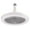 Grey, variant on Grey E27 Ceiling Fan Light Enclosed Low Profile Hidden Fan Gimbal Extended Downrod 30W Light 6 Inch 4W Fan 3 Leaves 9.8 Inch Diameter 4.3 Inch Height