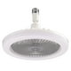 thumbnail image 1 of E27 Ceiling Fan With Lights,Enclosed Low Profile Fan Light,Ceiling Light With Fan,Hidden Fan Delier Gimbal Lamp, 1 of 2