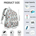 thumbnail image 6 of Blue Strawberry Plants Fruit Backpack for School,Cute School Bag,Schoolbag with Adjustable Shoulder Straps & Padded Back,13.4"x11"x4.7", 6 of 6