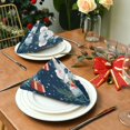thumbnail image 3 of BZSMCE Satin Native Fab Cotton Dinner Napkin Cute Christmas Koalas Pattern Reusable, 3 of 8