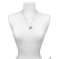 thumbnail image 3 of Delight Jewelry Silvertone 3-D Hot Pink Running Shoe Silvertone Script Initial Disc - U - Charm Necklace, 20"+3", 3 of 4