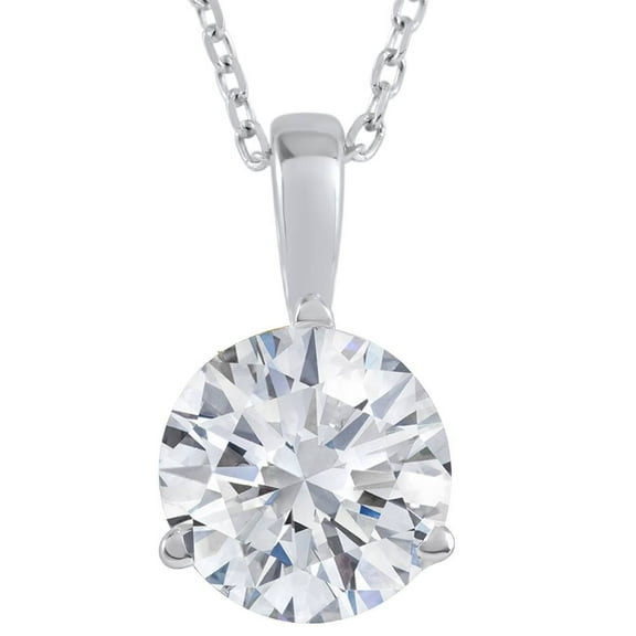 Pompeii 2 ct Solitaire Diamond Pendant available in 14K and Platinum (F,VS2-SI1)