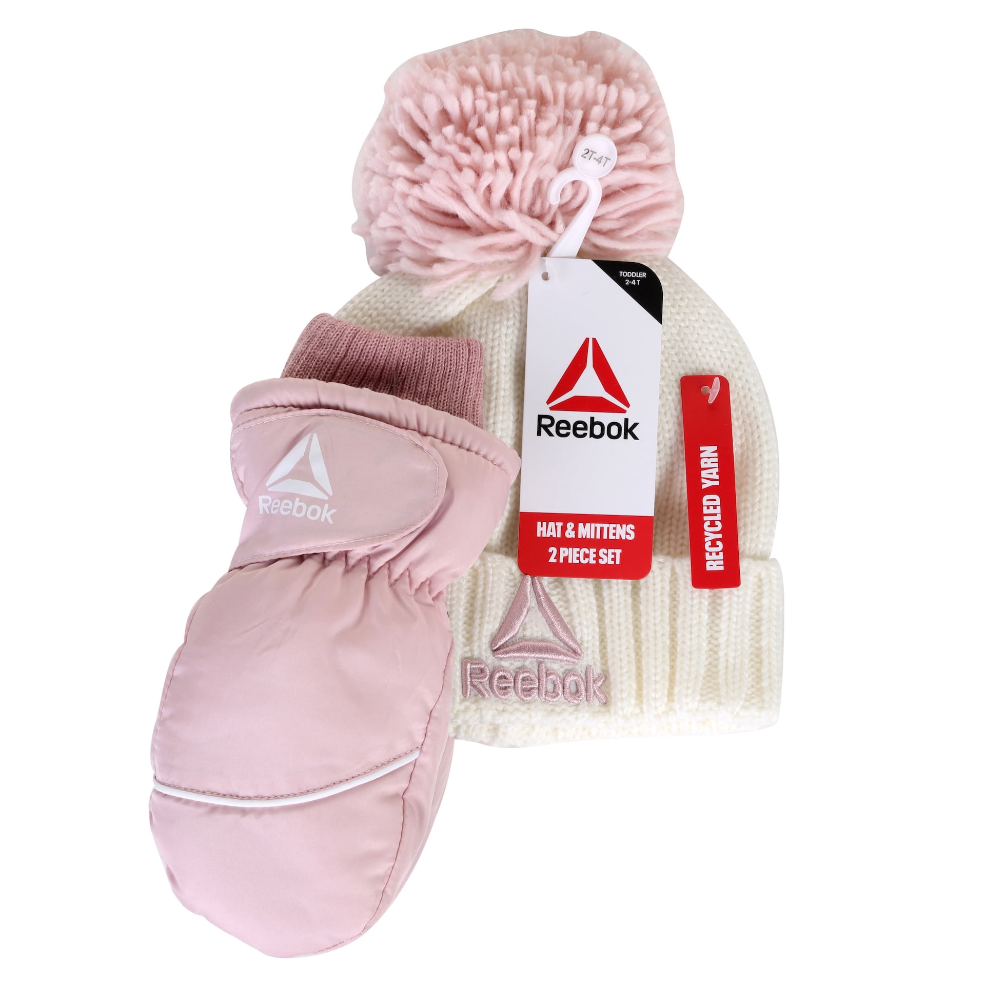 Reebok Toddler Beanie and Mitten Set, 3- Piece