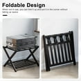 thumbnail image 4 of Sets of 2 Luggage Rack Folding Suitcase Stand for Bedroom, Espresso, 4 of 10