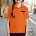thumbnail image 2 of LNMQLPDBS Girls School Uniform Shirts Button Down Lapel Shirt Breathable Golf Collared Short Sleeve T-Shirt Teens Soft Summer Uniform Tops, 2 of 8