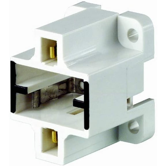 Leviton 26720-400 Gx23, Gx23-2 Base, 2-Pin, Compact Fluorescent Lampholder , White