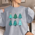 thumbnail image 1 of Jienlioq Hauts de Sortie pour Femmes Mode Féminine Manches Longues Col Rond T-Shirt Imprimé Blouse Ample Chandails en Molleton Sans Capuche Vendredi Fou Deals, 1 of 4