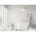 thumbnail image 2 of Elegant Kitchen & Bath BT10354GW-BGD 59 in. Soaking Bathtub, Glossy White with Brushed Gold Trim, 2 of 8
