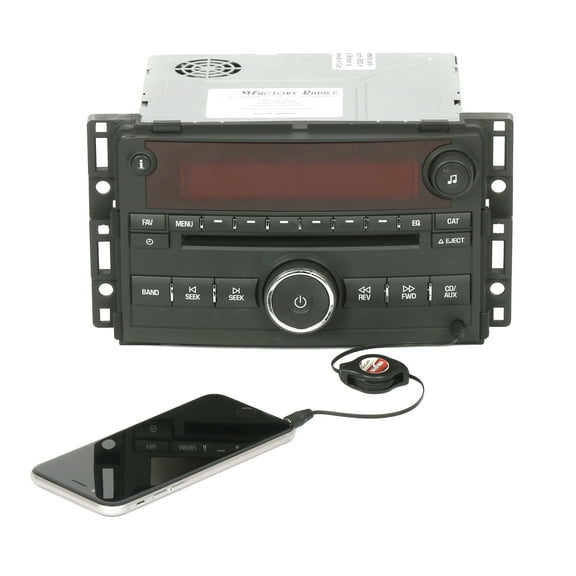 Restored 2006-07 Saturn Ion Vue AM FM Radio Single Disc CD Player w Aux Part 15790419 US8 (Refurbished)