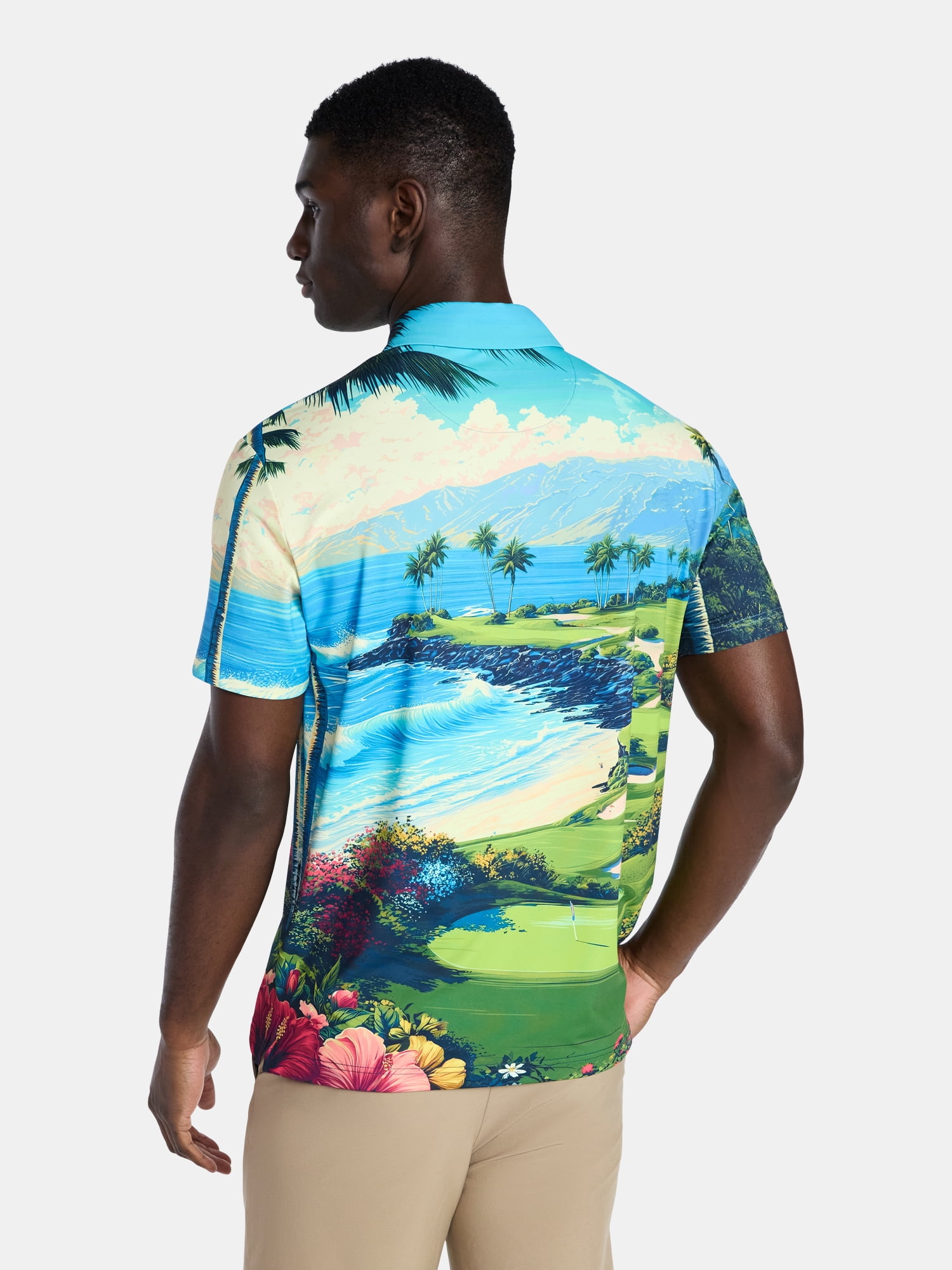 Birdie Bound Men's and Men's Big & Tall Novelty Golf Polos, Sizes XS-4XLT