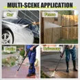 thumbnail image 7 of 4500 PSI Electric Pressure Washer,Max 2.8 GPM Power Washer with 35FT Power Cord 20FT Hose 4 Nozzles,Soap Cannon for Car Garden Yard Hom, 7 of 7