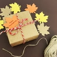thumbnail image 3 of Wrapables Autumn Maple Leaves Gift Tags/Kraft Hang Tags with Jute Strings for Gift-Wrapping, DIY, Arts & Crafts, (100pcs), 3 of 6